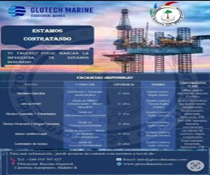 Glotech Marine abre nuevas oportunidades laborales para profesionales en Guinea Ecuatorial.